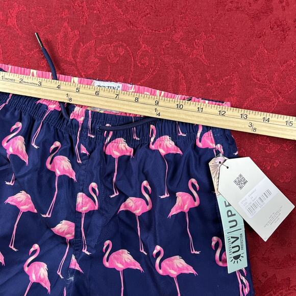 Spicy Tuna Swim Trunks Shorts Boys 14 Blue Flamingo Print Lined New With Tags - Picture 5 of 9